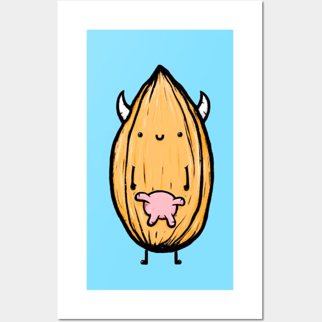 Almond milk cow seed Wall Art by Broccoliparadise